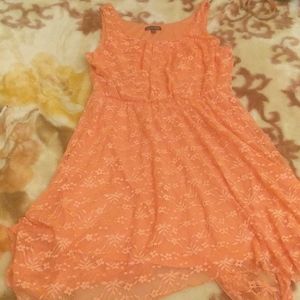 Coral/peach dress